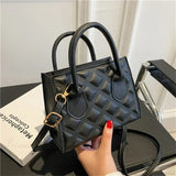 Bolso de hombro cuadrado pequeño retro en PU