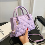 Bolso de hombro cuadrado pequeño retro en PU