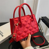 Bolso de hombro cuadrado pequeño retro en PU