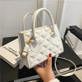 Bolso de hombro cuadrado pequeño retro en PU