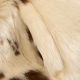 Abrigo de piel sintética cálido y esponjoso con estampado de leopardo.