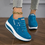 Zapatillas deportivas para mujer – Caña baja – Suela gruesa y acolchada – Transpirables – Con cordones