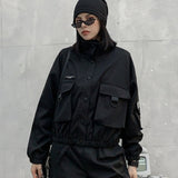 Chaqueta utilitaria corta de estilo urbano