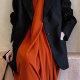 Blazer vintage casual con mangas largas