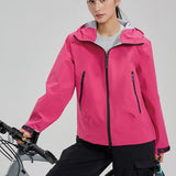 Chaqueta de senderismo Dopamine Color Block con costuras selladas, resistente al viento y al agua.