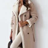 Abrigo polar reversible con cuello alto
