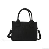 Mini bolso tote de fieltro, bolso cuadrado pequeño, otoño-invierno