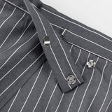Conjunto de blazer a rayas de dos piezas de moda