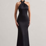 Vestido de noche ajustado sin espalda