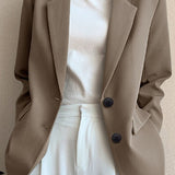Blazer retro chic de gran tamaño