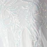 Vestido de cóctel largo de punto con cuentas