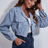 Chaqueta de pana con cintura ajustada