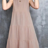 Luisa - Vestido holgado de cuello redondo