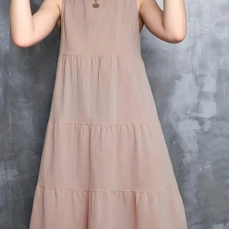Luisa - Vestido holgado de cuello redondo