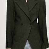 Blazer con solapas y corte relajado