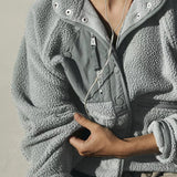 Chaqueta ligera de sherpa informal