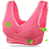 Sujetador de mujer – Soporte postural – Copas sin costuras – Tirantes anchos – Encaje