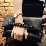 Bolsa plegable de cuero PU