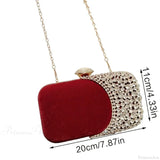 Bolsa brillante para teléfono, billetera y pulsera.