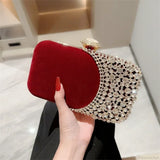 Bolsa brillante para teléfono, billetera y pulsera.