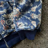 Sudadera con capucha y cremallera con estampado gótico completo