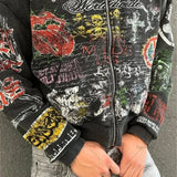 Sudadera con capucha gótica punk