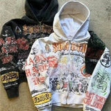 Sudadera con capucha gótica punk
