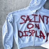 Sudadera con capucha y estampado de letras de rock gótico