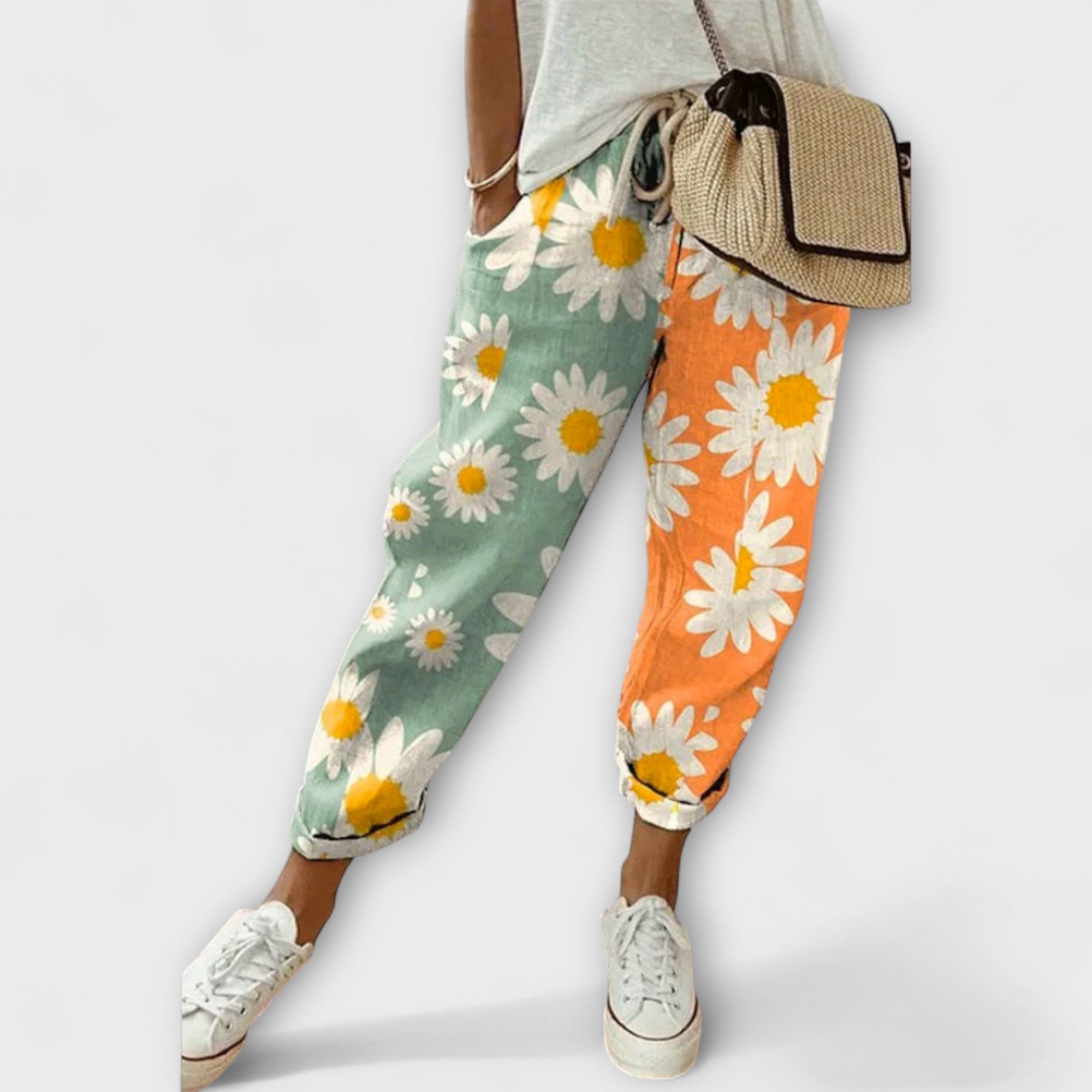 Airish - Pantalones anchos con estampado llamativo