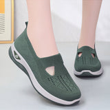 Zapatillas sin cordones para mujer – Malla transpirable – Corte bajo – Suela acolchada