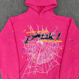 Sudadera con capucha de forro polar grueso y espuma con estampado de araña