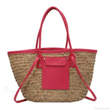 Bolso de verano de paja de alta calidad, bolso de playa.