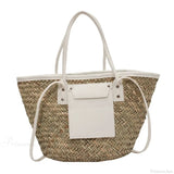 Bolso de verano de paja de alta calidad, bolso de playa.