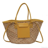 Bolso de verano de paja de alta calidad, bolso de playa.