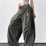 Pantalones cargo de cintura alta, holgados y de pierna ancha