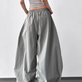 Pantalones cargo de cintura alta, holgados y de pierna ancha