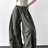 Pantalones cargo de cintura alta, holgados y de pierna ancha