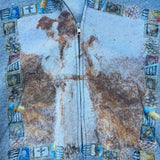 Sudadera con capucha con estampado retro de hip-hop