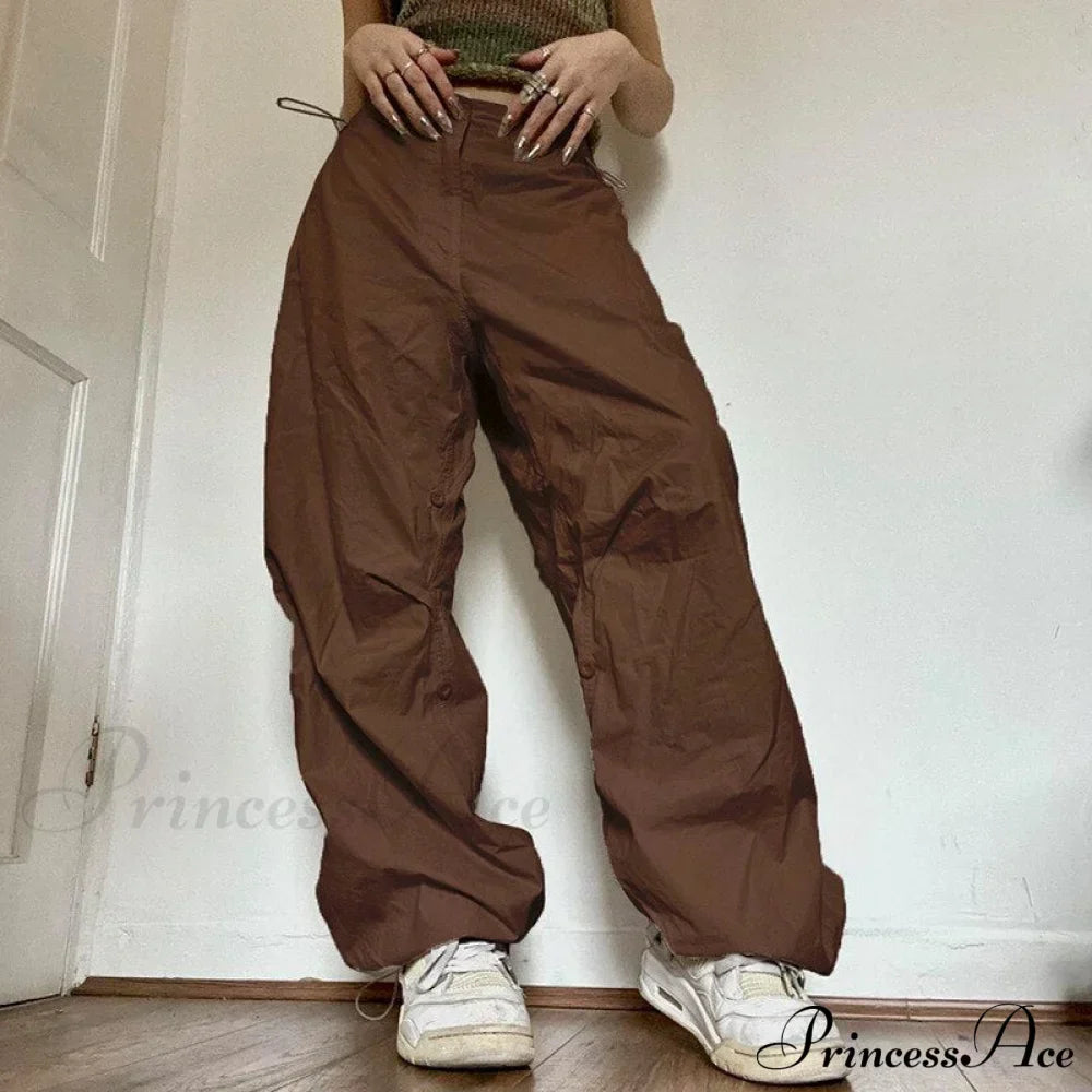 Pantalones deportivos estilo hip-hop estilo Spice Girls vintage con bolsillos