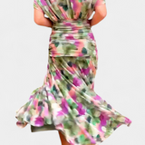 Eryzziah – Vestido elegante con estampado floral
