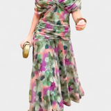 Eryzziah – Vestido elegante con estampado floral
