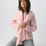 Suéter de mujer – Corte oversize – Efecto lana suave – Mangas largas – Ribete de canalé