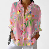 Nika – Blusa de verano con estampado vibrante