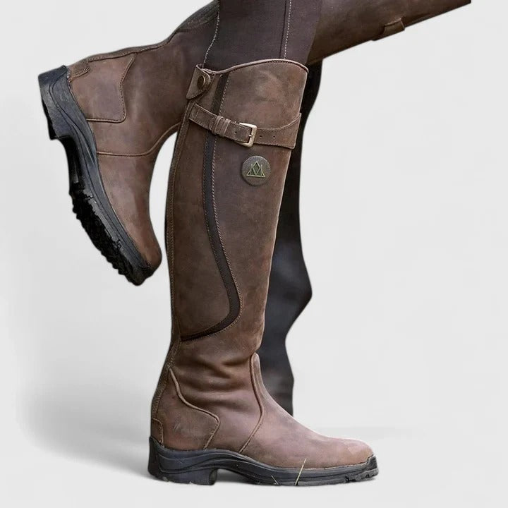 Maribela - Botas de montar de cuero para mujer