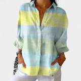 Nika – Blusa de verano con estampado vibrante