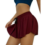 Pantalón corto deportivo para mujer – Corte ajustado – Cintura elástica – Doble efecto – Transpirable