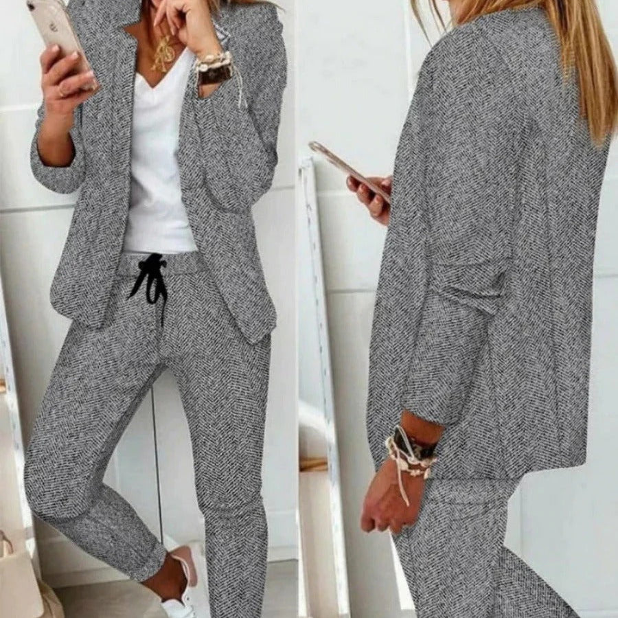 Blazer de mujer – Corte entallado – Tejido ligero y suave – Estilo profesional y elegante