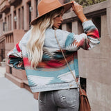 Chaqueta vaquera para mujer – Corte holgado – Detalles de patrón tejido – Estilo casual