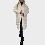 Ofira – Abrigo reversible con forro de leopardo