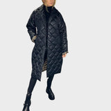 Ofira – Abrigo reversible con forro de leopardo